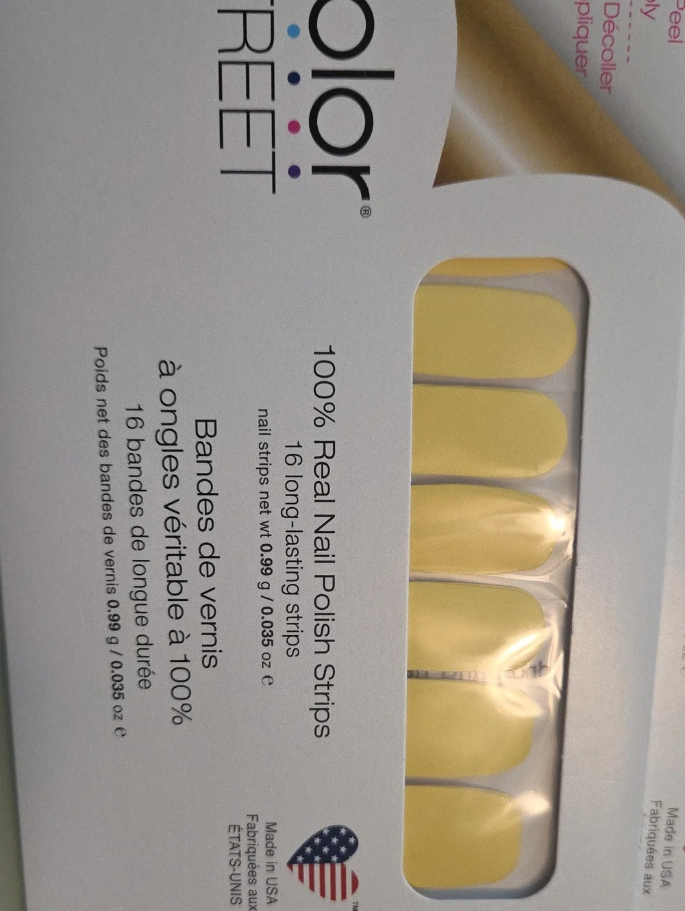 Color Street Nail Polish Strips - CHERRY PICKED & BELGIAN Buttercup NEW 2 SETS